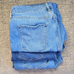 Old Navy Light and Dark Blue Women's Jeans
